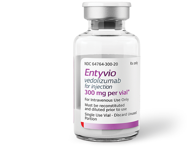 ENTYVIO® (vedolizumab) vial.
