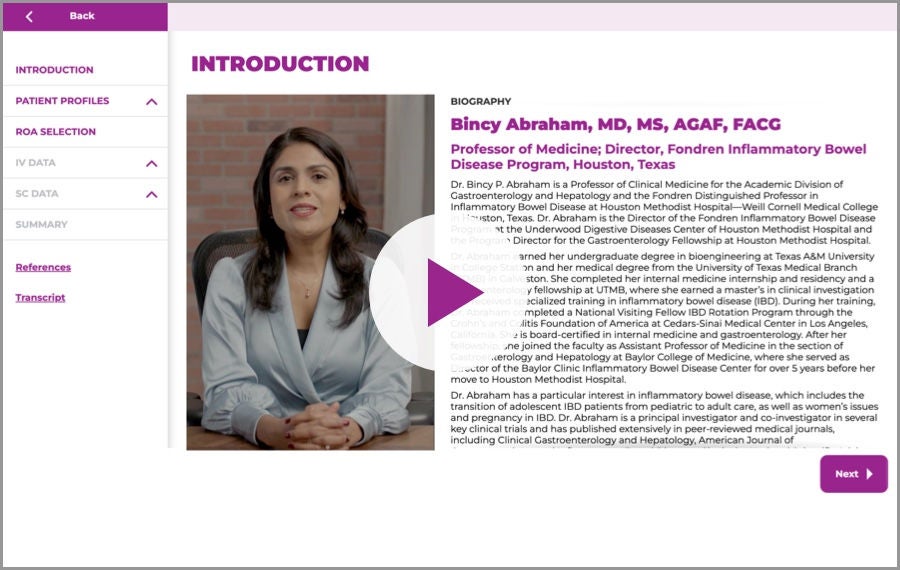 Dr. Bincy Abraham discusses when to start advanced therapy for Crohn's disease.