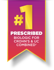 #1 Prescribed Biologic for Crohn’s &amp; UC Combined.